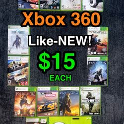 🎮 $15 Like-NEW Xbox 360 Games + LIFETIME Warranty!! 🎮
