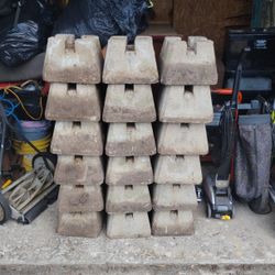 Concrete Blocks To Support A House Or A Deck