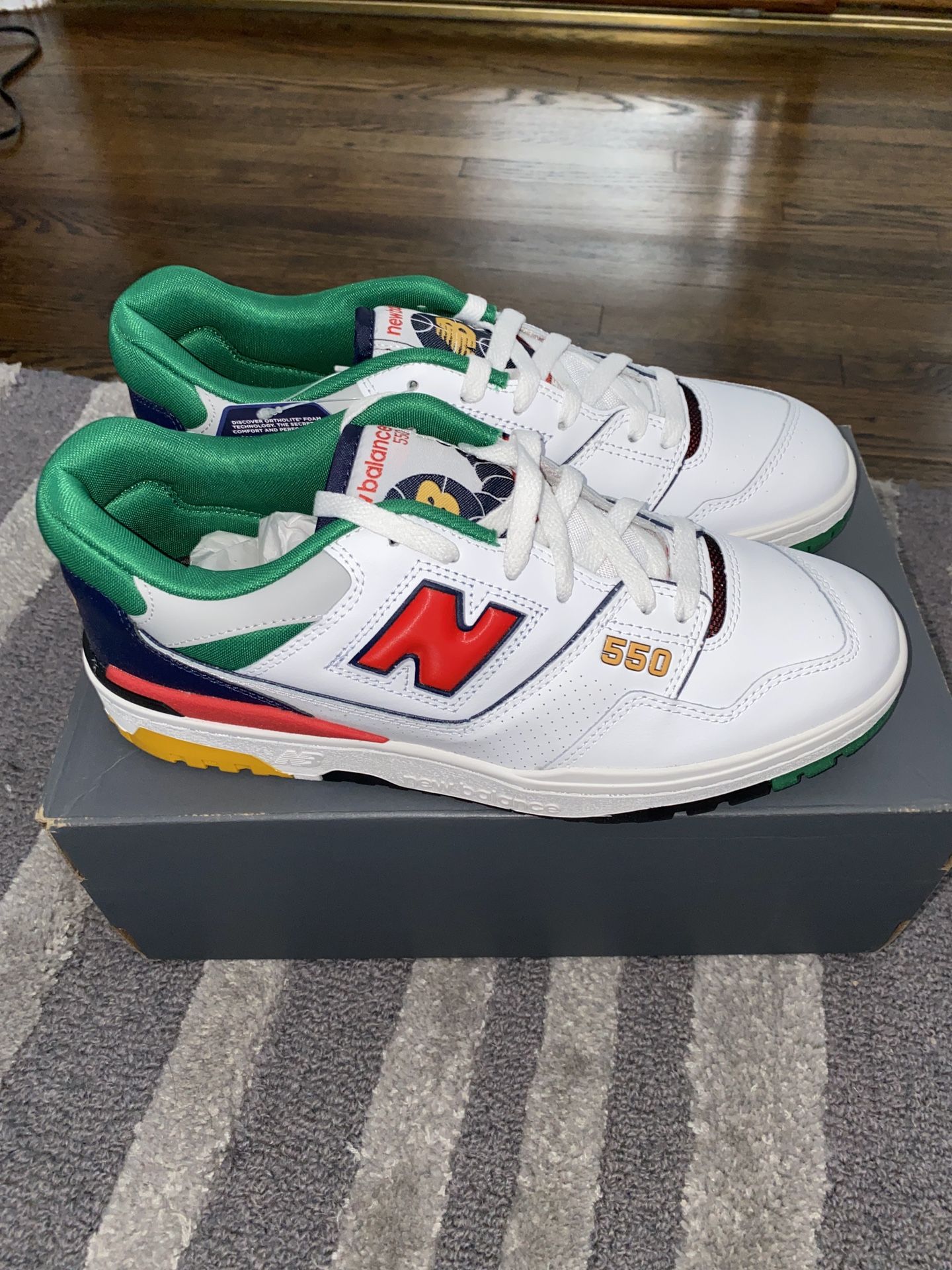 new balance 550 multicolor men's shoe