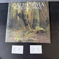 Vintage 1996 California National Parks Wall Calendar Sealed Browntrout F-11