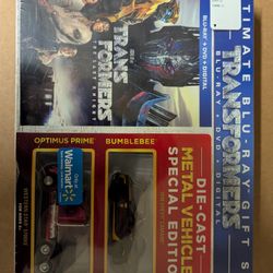 Transformers New Special Edition Blu Ray Movie + Optimus And Bumblee