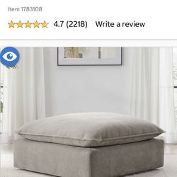 Brand new factory wrapped large sofa ottoman - taupe