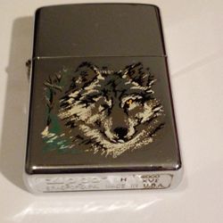 Vintage Wolf Zippo Lighter XVI