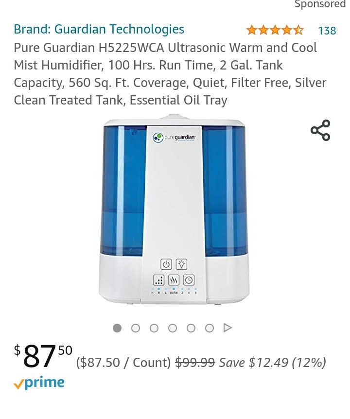 PureGuardian 2.0 Humidifier