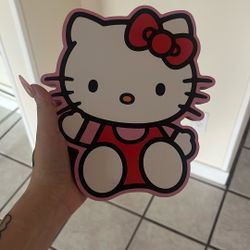 hello kitty wood wall decor