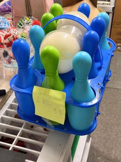 Kids Plastic Bowling Set with Pins and Balls