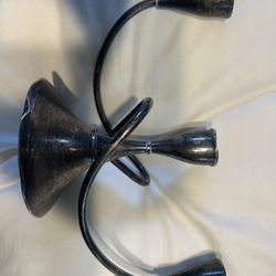 Modern Sterling Silver 3 Arm Candelabra