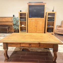 Entertainment Center, Coffee Table, & Side Table (no Photo)