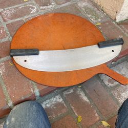 Pizza Cutter And Board