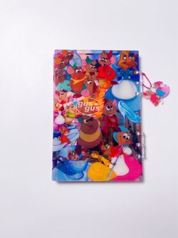Gus Gus from Cinderella A5 acrylic shaker notebook with charm