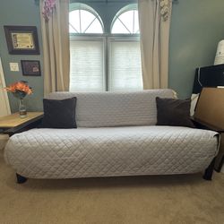 Sturdy Wooden Futon With Full- Size Mattress- $300 (Negotiable)