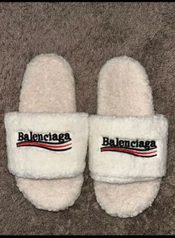 Balenciaga Furry Slides