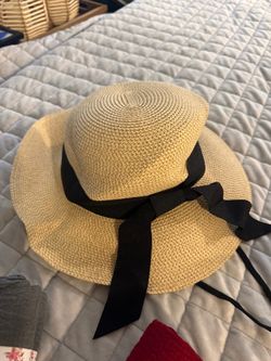 Womens Beach Sun Straw Hat Wide Brim UV Protection Travel Hat