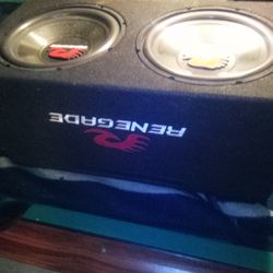 RENEGADE BY FOSGATE TWO  12's AND AMP 