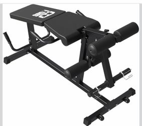 Plate loaded hamstring and leg extension machine