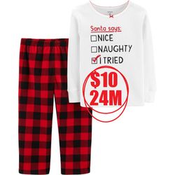 Size 24M Baby Girl Christmas Outfit pajamas toddler pjs pants shirt New with tags Size 24 months 2 piece set