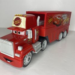 Disney Pixar cars Mack truck hauler transforming track
