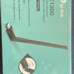 Pip-link AC1300 High Gain Wireless Dual Band USB Adapter Archer T3U Plus 867 Mbps on 5 GHz/ 400 Mbps on 2.4 GHz! MU-MIMOS P High Gain - Boost Wireless