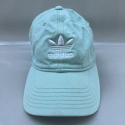 Adidas Originals Trefoil Relaxed Fit Strapback Cap/Hat Mint Green/White Unisex 