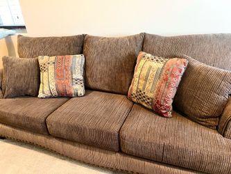 Free couch with accent pillows