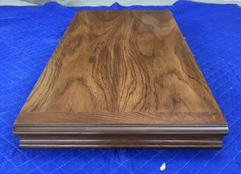 Hardwood with burl inlays