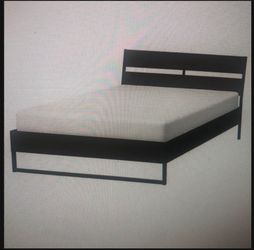 IKEA Trysil, Bed Frame, Dark Brown/ Luroy, Queen