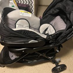 Baby Trend EZ Ride PLUS Travel System with EZ-Lift Infant Car Seat - Carbon Black