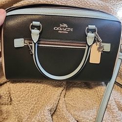 Rowan Satchel In Colorblock Signature Canvas

