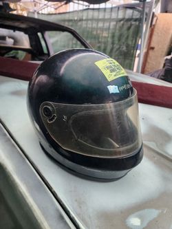 Used Old Motorcycle Helmet Size Large