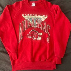Vintage 90s University of Arkansas Razorbacks Crewneck Sweatshirt