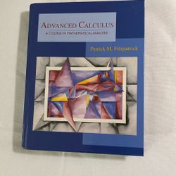 Advanced Calculus Fitzpatrick First Edition New