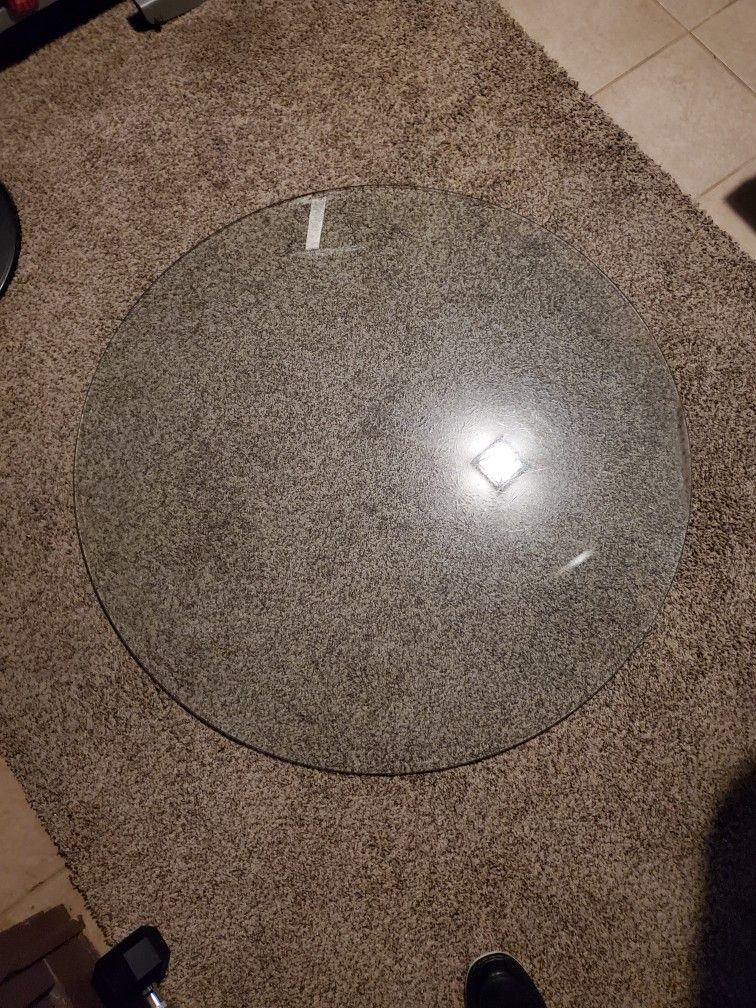 Solid Glass Table Top