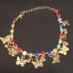 Women’s 14 kt gold plated tri color butterfly bracelet 7/1/2 no refunds