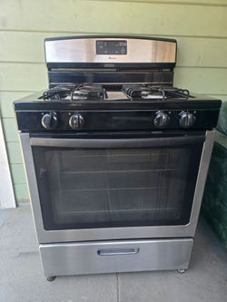 Amana Gas Range Stainless Steel Stove