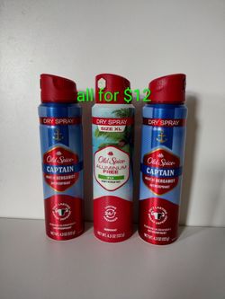Men's Old spice body spray deodorant 4.3oz