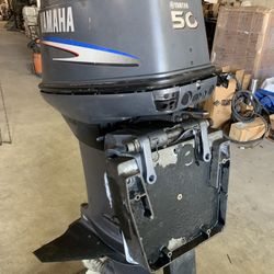 YAMAHA OUTBOARD 50 /2 STROKE FOR SALE I HAVE A VIDEO OF IT RUNNING. 