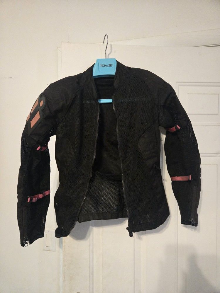 Icon Mesh AF Woman's Motorcycle Riding Jacket - Size MEDIUM 