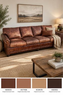 Hancock and Moore Sofa With Nailhead Trim