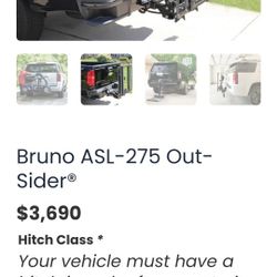 New Bruno Asl275 Lift To Haul Mobility Scooters 