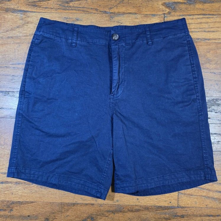 Bonobos Men's Navy Stretch Shorts Size M 7" Inseam Casual Chino Summer Classic