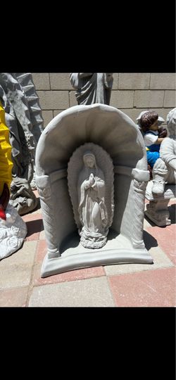 New Virgin Mary Made out of cement