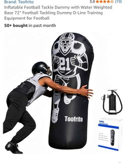 Inflatable tackle dummy with handles, 72in tall