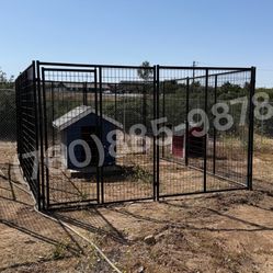 10x14x6 Extra Large Heavy Duty Dog Kennel Dog Run Cage 