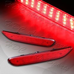 For Infiniti Q50 Q60 Q70 QX30 QX80 Red Lens LED Rear Bumper Stop Brake Lights -(4-LY054-1