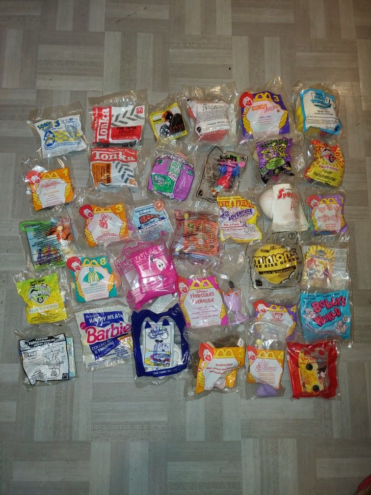 McDonald's Happy Meal Toys! Lot Of 33 Unopened Mostly from The 90s Mixed