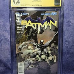 Batman #1, 2011 • CGC 9.4 WP SS • Signed By Scott Snyder 