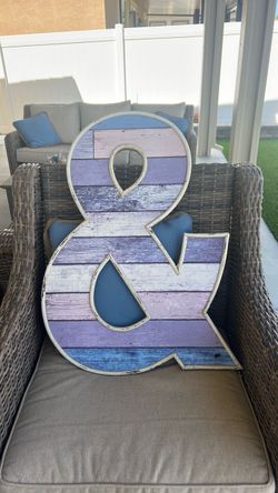 Large Decorative Ampersand Wall Sign