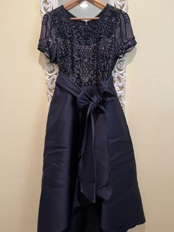 Formal Dress Navy Blue Size 10 Used