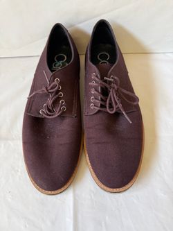 Calvin Klein Mens Maroon / Burgundy Atlee Ballistic Oxford Shoes - Size 10