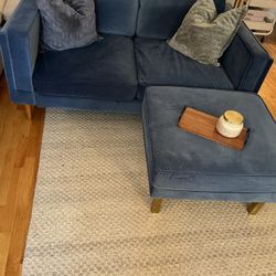 Albany Park Loveseat And Ottoman